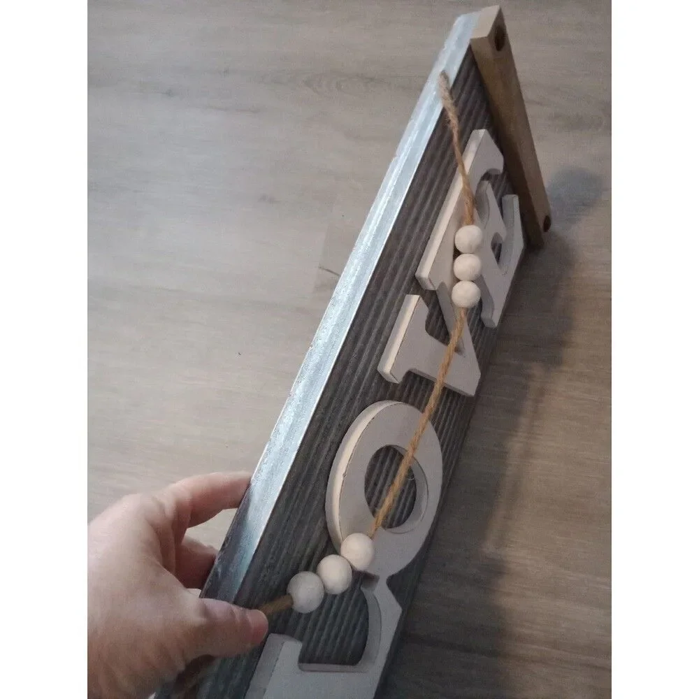 Corrugated Metal Sign 